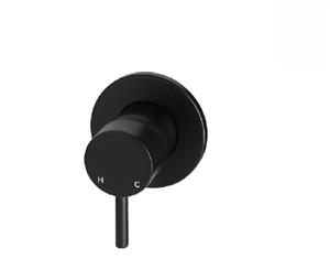 Meir Shower/ Bath Wall Mixer Round MW03S Matte Black