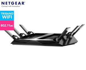 NETGEAR R8000 Nighthawk AC3200 X6 Tri-Band WiFi Router - Black