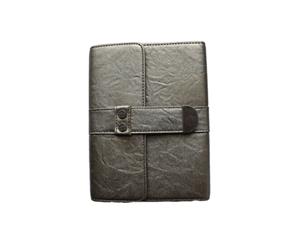 Nicole Miller Kindle Fire 2 Portfolio Buckle Case - Wrinkled Silver