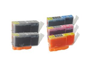 PGI-5 CLI-8 Compatible Inkjet Cartridge Set 5 Ink Cartridges