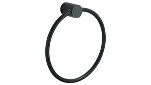 PLD Oasis Matte Black Towel Ring