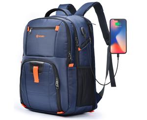 PSO Laptop Backpack 17.3 Inch Computer Bag-Blue