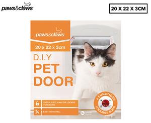 Paws & Claws DIY Pet Door - White