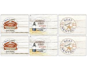 Pimpernel Coastal Signs Placemats Set of 6