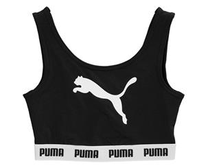 Puma Girls Tape Crop Top Junior - Black