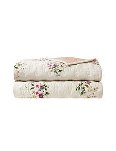 ROMANTIC KING BED QUILTED BEDSPREAD