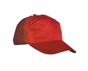 Result Unisex Plain Baseball Cap (Red) - BC955