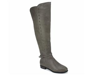 Rialto Womens Ferrell Leather Almond Toe Knee High Fashion Boots