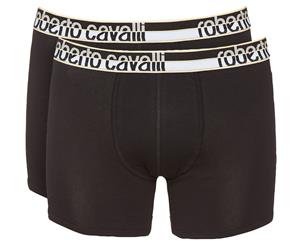 Roberto Cavalli Men's Basic Trunk 2-Pack - Black