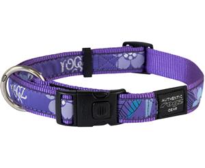 Rogz Armed Response Adjustable Collar - XL (17-29 inch) - Purple Forest