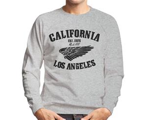 Route 66 California Wing Men's Sweatshirt - Heather Grey