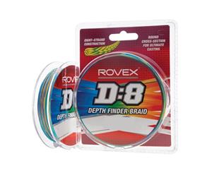 Rovex D8 Depth Finder Multi-Colour Braid - 300yd 50lb