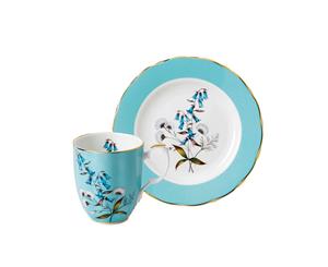 Royal Albert 100 Years Fine Bone China Festival Mug & Plate Set 20cm Blue