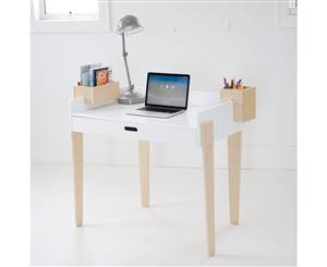 SOHO Desk w/Drawer & Storage boxes