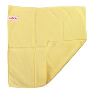 Sabco Professional Yellow Premium Millentex Microfibre Cloths - 6 Pack