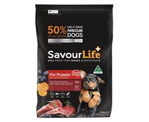 SavourLife Lamb Grain Free Puppy Dry Dog Food (2.5kg) Australian Made