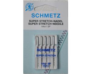 Schmetz Sewing Machine Needles SUPER STRETCH Size 75/11 Pack of 5 Needles