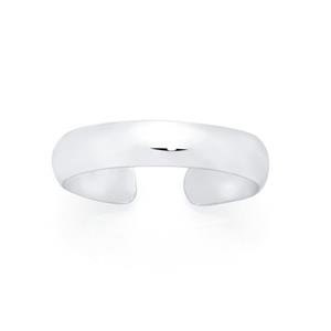 Silver Plain Toe Ring