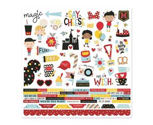 Simple Stories - Say Cheese 4 Cardstock Stickers 12 inch X12 inch - Combo