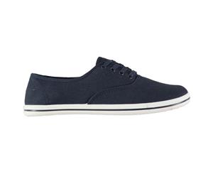 Slazenger Mens Canvas Pumps Lace Up Textured - Navy