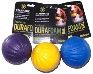 Starmark Fantastic Durable Durafoam Soft Ball in Two Sizes [Size Medium]