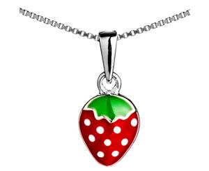 Strawberry Necklace Sterling Silver