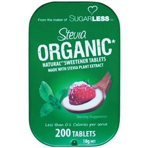 Sugarless Organic Stevia 200 Tablets