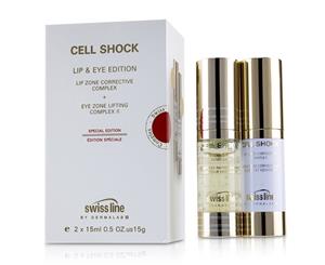 Swissline Cell Shock Lip & Eye Edition Set Lip Zone Corrective Complex + Eye Zone Lifting Complex II 2x15ml/0.5oz