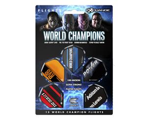 Target World Champions 100 micron Dart Board Flights 5 Sets (PACK OF 15 flights)