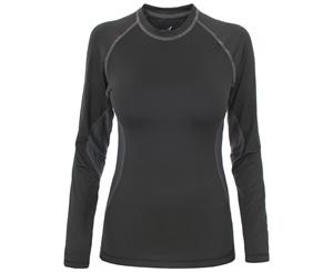 Trespass Womens/Ladies Exploit Long Sleeve Base Layer Top (Black) - TP632