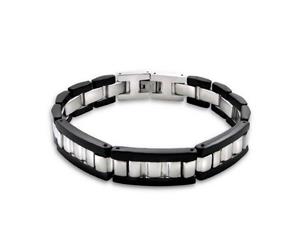 Two Tone Men's 22 Cm Steel Bracelet