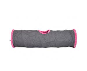 United Pets Cat Tube Grey Fuxia