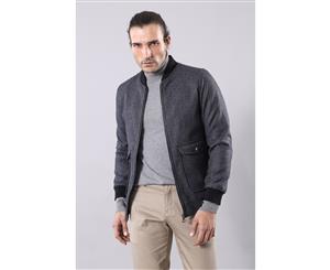 Wessi Slimfit Navy Bomber Coat