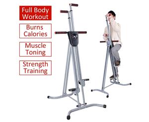 Yescom Folding Vertical Climber Stepper Exercise Cardio Machine Full Body Workout Equipment Fitness Gym Home