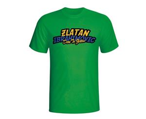 Zlatan Ibrahimovic Comic Book T-shirt (green)