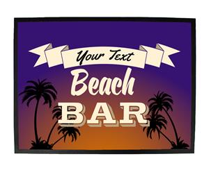 your text beach bar - Funny Novelty Birthday doormat floor mat floormat