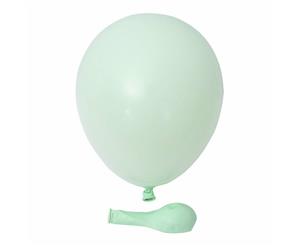 10x Macaron Green Latex Standard 25cm Helium Balloons Balloon Party Wedding Birthday