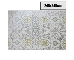 245x245cm Grey Creamy Color Pattern Floor Area Rug Carpet