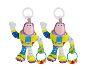 2x Lamaze 23cm Toy Story Clip & Go Baby/Infant Activity Toy Teether 0m+ Buzz