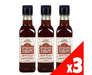 3 Pack Samuel Willards Pre-Mix Butterscotch Schnapps Liqueur 375ml Home Brew