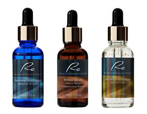 3 x Re Facial Serums - Retexture Treatment AM/PM - 3x30mL