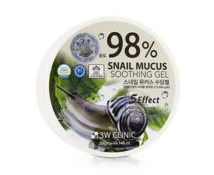 3W Clinic 98% Snail Mucus Soothing Gel 300ml/10.14oz