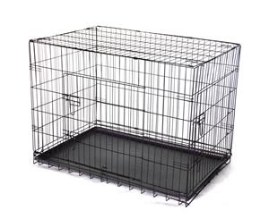 42' Collapsible Metal Dog Cat Crate Cage