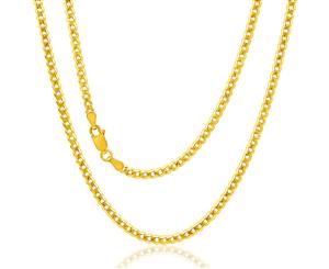 9ct Yellow Gold 50cm Curb Chain 80 Gauge