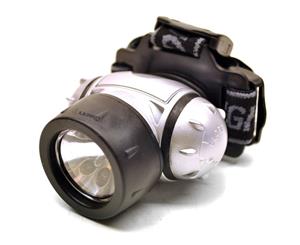 AB Tools 6 LED and 1 Krypton Head Lamp Head Torch / Light / Headlight Lantern TE547