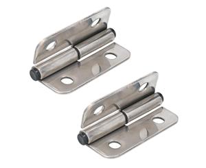 AB Tools Stainless Steel Lift Off Leaf Hinge Right 76x100mm Heavy Duty Door Hatch 2PK