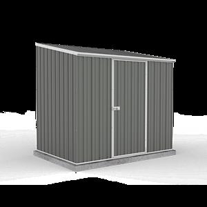 Absco Sheds 2.26 x 1.52 x 2.08m Economy Single Door Shed - Woodland Grey