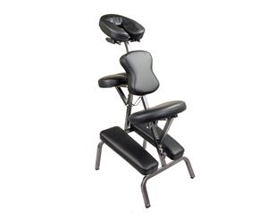 Aluminium Portable Beauty Massage Foldable Chair BLACK
