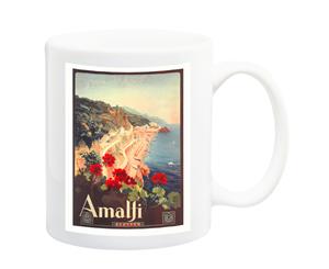 Amalfi Mario Borgini 1927 Italain Poster Mug - 11 Fluid Oz