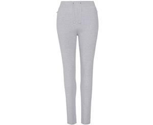 Awdis Hoods Womens/Ladies Girlie Tapered Track Pants (Heather Grey) - RW5367